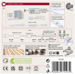 MaxLED 500 Strip LED Kit de base COB 1,5m RGBW 10W 530lm/m RGBW+ 24VA