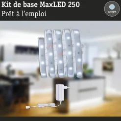 MaxLED 250 Strip LED Kit de base 1,5m 6500K 1,5m revêtue IP44 6W 300lm/m 30 LEDs/m 6500K 24VA