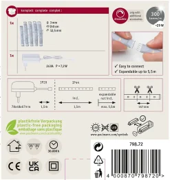 MaxLED 250 Strip LED Kit de base 1,5m 6500K 1,5m revêtue IP44 6W 300lm/m 30 LEDs/m 6500K 24VA