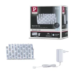 MaxLED 250 Strip LED Kit de base 3m 6500K 3m revêtue IP44 12W 300lm/m 30 LEDs/m 6500K 24VA