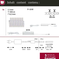 MaxLED 500 Strip LED Smart Home Zigbee 3.0 Kit de base 3m Tunable White revêtue 17W 510lm/m Tunable White 36VA