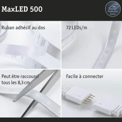 MaxLED 500 Strip LED Smart Home Zigbee 3.0 Kit de base 1,5m Tunable White revêtue 9W 550lm/m Tunable White 20VA