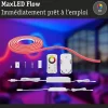 MaxLED Flow Strip LED Kit de base RGB 3m revêtue 27W 400lm/m 120 LEDs/m RGB 36VA