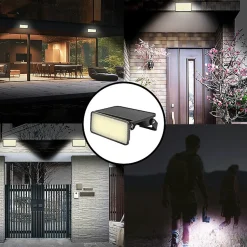 MAYA : Projecteur LED solaire de 1000 lumens. Orientable. Avec détecteur de mouvement. Noir