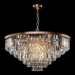 Maytoni Revero Plafonnier suspendu classique Revero à 16 ampoules en laiton