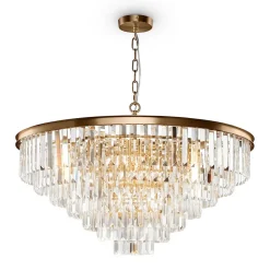 Maytoni Revero Plafonnier suspendu classique Revero à 16 ampoules en laiton