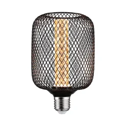 Metallic Glow Standard 230 V Ampoules LED Zyl E27 Spiral 200lm 4,2W 1800K Noir