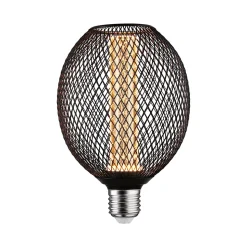 Metallic Glow Standard 230 V Globe LED E27 Spiral 200lm 4,2W 1800K Noir