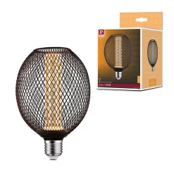 Metallic Glow Standard 230 V Globe LED E27 Spiral 200lm 4,2W 1800K Noir