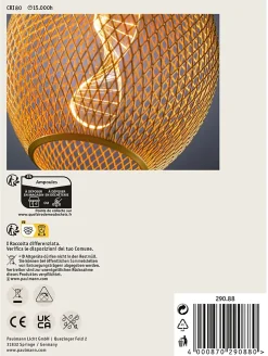 Metallic Glow Standard 230 V Globe LED E27 Helix 130lm 3,5W 1800K Laiton