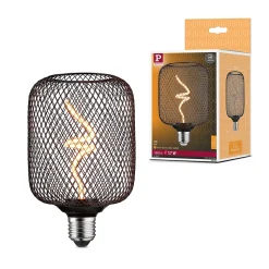 Metallic Glow Standard 230 V Ampoules LED Zyl 160lm 4W 1800K gradable Noir