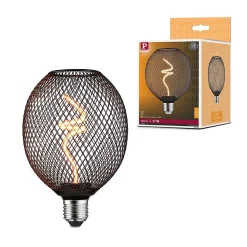 Metallic Glow Standard 230 V Globe LED 160lm 4W 1800K gradable Noir