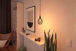 Metallic Glow Standard 230 V Globe LED E27 Helix 110lm 3,5W 1800K Noir