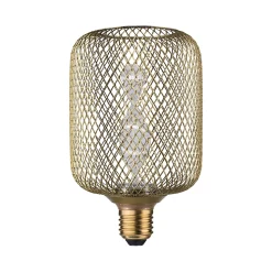 Metallic Glow Standard 230 V Ampoules LED Zyl E27 Helix 130lm 3,5W 1800K Laiton