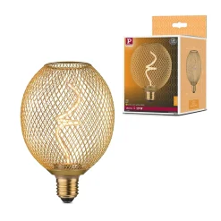 Metallic Glow Standard 230 V Globe LED 180lm 4W 1800K gradable Laiton