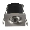 Mini spot LED 1W orientable carré Mat chrome