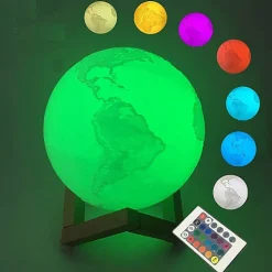 Mini-lampe Terre à poser multicolore MoovyEarth