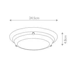 Mini-plafonnier LED Welland 1 lumière - Laiton poli