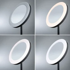 Miroir cosmétique LED Masua IP44 White Switch 55lm 230V 4W Noir mat