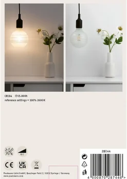 Modern Classic Edition Standard 230 V Globe LED Anneau réfléchissant E27 470lm 4,5W 2600K gradable Anneau réfléchissant blanc