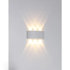 Moderne Applique Murale LED, 6W Lumière Blanc Chaud 3000K étanche IP65