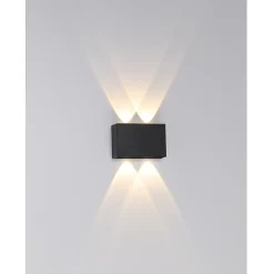 Moderne Applique Murale LED, 4W Lumière Blanc Chaud 3000K étanche IP65