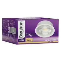 Module LED 5W pour spot encastrable GU10, MR16, 3000K, 380lm, 38 degrés