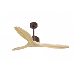 Modulo de KlassFan - Super destratificateur et ventilateur DC 132 cm Marron pales bois clair sans Lumière 25 à 40 m²