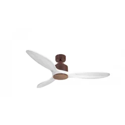 Modulo de KlassFan - Super destratificateur et ventilateur DC 132 cm Marron pales bois blanc sans Lumière 25 à 40 m²