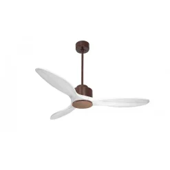 Modulo de KlassFan - Super destratificateur et ventilateur DC 132 cm Marron pales bois blanc sans Lumière 25 à 40 m²