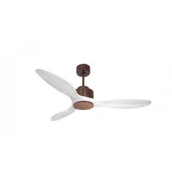 Modulo de KlassFan - Super destratificateur et ventilateur DC 132 cm Marron pales bois blanc sans Lumière 25 à 40 m²