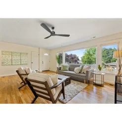 Modulo de KlassFan - Super destratificateur et ventilateur DC 166 cm Gris basalte pales bois noir sans Lumière 30 à 60 m²