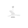 Modulo de KlassFan - Super destratificateur et ventilateur DC 106 cm Blanc pales bois blanc Lumière dimmable 15 à 20 m²