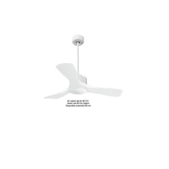 Modulo de KlassFan - Super destratificateur et ventilateur DC 106 cm Blanc pales bois blanc sans Lumière 15 à 20 m²