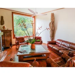 Modulo de KlassFan - Super destratificateur et ventilateur DC 132 cm Blanc pales bois blanc sans Lumière 25 à 40 m²