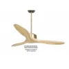 Modulo de KlassFan - Super destratificateur et ventilateur DC 132 cm Laiton pales bois clair sans Lumière 25 à 40 m²