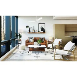 Modulo de KlassFan - Super destratificateur et ventilateur DC 132 cm Blanc pales bois blanc sans Lumière 25 à 40 m²