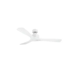 Modulo de KlassFan - Super destratificateur et ventilateur DC 132 cm Blanc pales bois blanc sans Lumière 25 à 40 m²