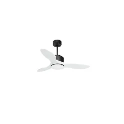 Modulo de KlassFan - Super destratificateur et ventilateur DC 106 cm Gris basalte pales bois blanc Lumière dimmable 15 à 20 m²