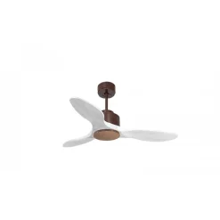 Modulo de KlassFan - Super destratificateur et ventilateur DC 106 cm Marron pales bois blanc sans Lumière 15 à 20 m²