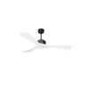 Modulo de KlassFan - Super destratificateur et ventilateur DC 132 cm Gris basalte pales bois blanc sans Lumière 25 à 40 m²