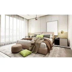 Modulo de KlassFan - Super destratificateur et ventilateur DC 106 cm Chocolat pales bois blanc sans Lumière 15 à 20 m²