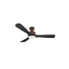 Modulo de KlassFan - Super destratificateur et ventilateur DC 132 cm Marron bois noir Lumière dimmable 25 à 40 m²