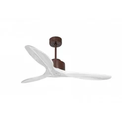 Modulo de KlassFan - Super destratificateur et ventilateur DC 132 cm Marron pales bois blanc sans Lumière 25 à 40 m²