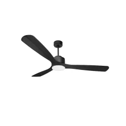 Modulo de KlassFan - Super destratificateur et ventilateur DC 166 cm Gris basalte pales bois noir Lumière dimmable 30 à 60 m²