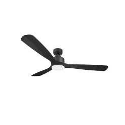 Modulo de KlassFan - Super destratificateur et ventilateur DC 166 cm Gris basalte pales bois noir Lumière dimmable 30 à 60 m²