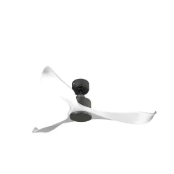 Modulo de KlassFan - Ventilateur de plafond DC sans Lumière Blanc et gris basalte, thermostat idéal pour 21 à 25 m²