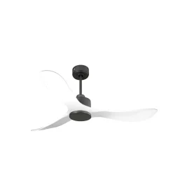 Modulo de KlassFan - Ventilateur de plafond DC sans Lumière Blanc et gris basalte, thermostat idéal pour 25 à 40 m²