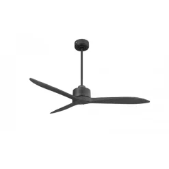 Modulo Latino III - Super destratificateur et ventilateur DC 132 cm noir pales bois noir idéal 26 à 40 m²