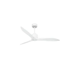 Modulo Latino III - Super destratificateur et ventilateur DC 132 cm blanc pales bois blanc idéal 26 à 40 m²